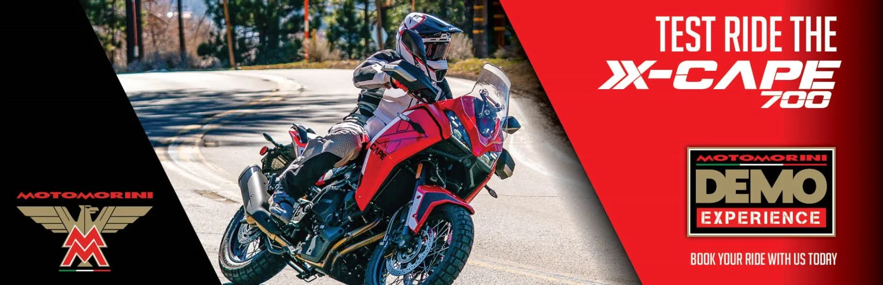 Test ride the xcape700 Demo Experience banner
