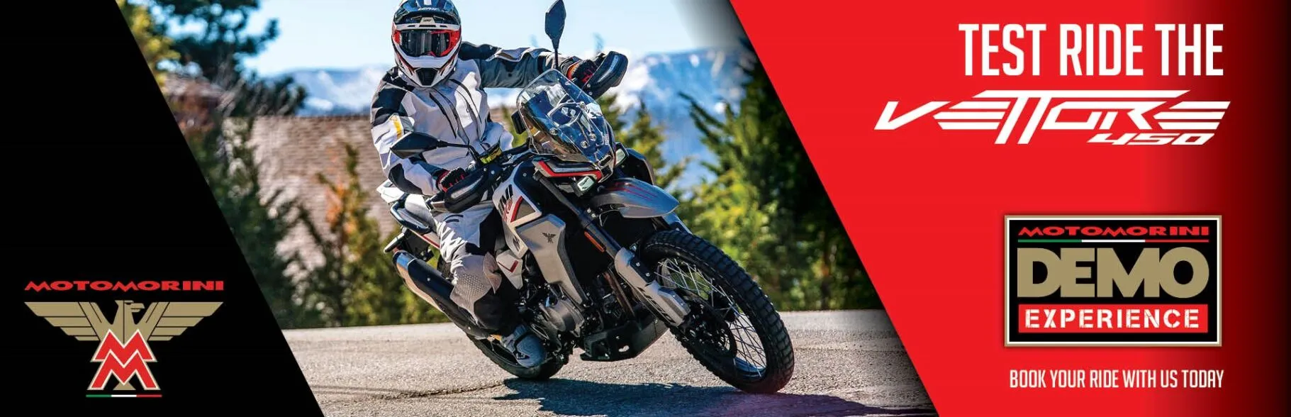 Test Ride The V450 Demo Experience banner