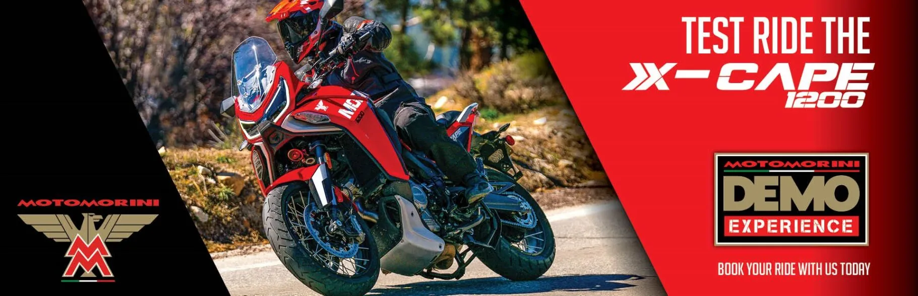 Test ride the xcape 1200 Demo Experience Banner