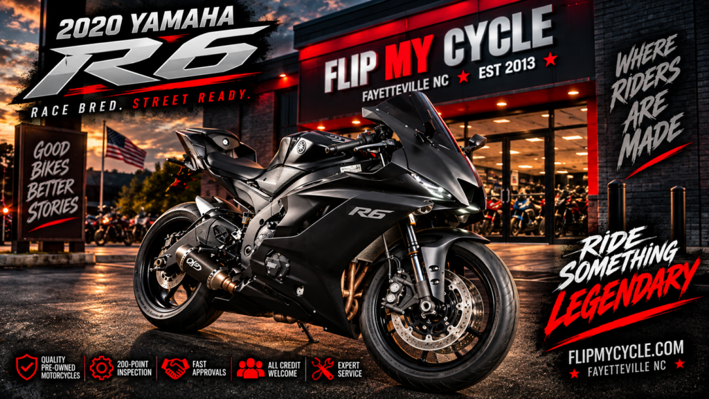 2020 Yamaha YZF-R6 at Flip My Cycle