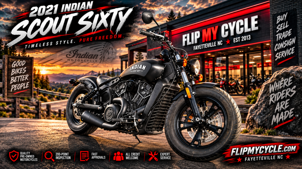 2021 Indian Scout Bobber at Flip My Cycle