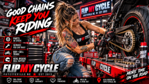Read more about the article Motorcycle Chain Maintenance: 10 Essential Tips Every Rider Should Know | Flip My Cycle
