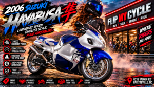 Read more about the article 2006 Suzuki Hayabusa: 10 Incredible Reasons This 1300cc Legend Still Commands Respect | Flip My Cycle