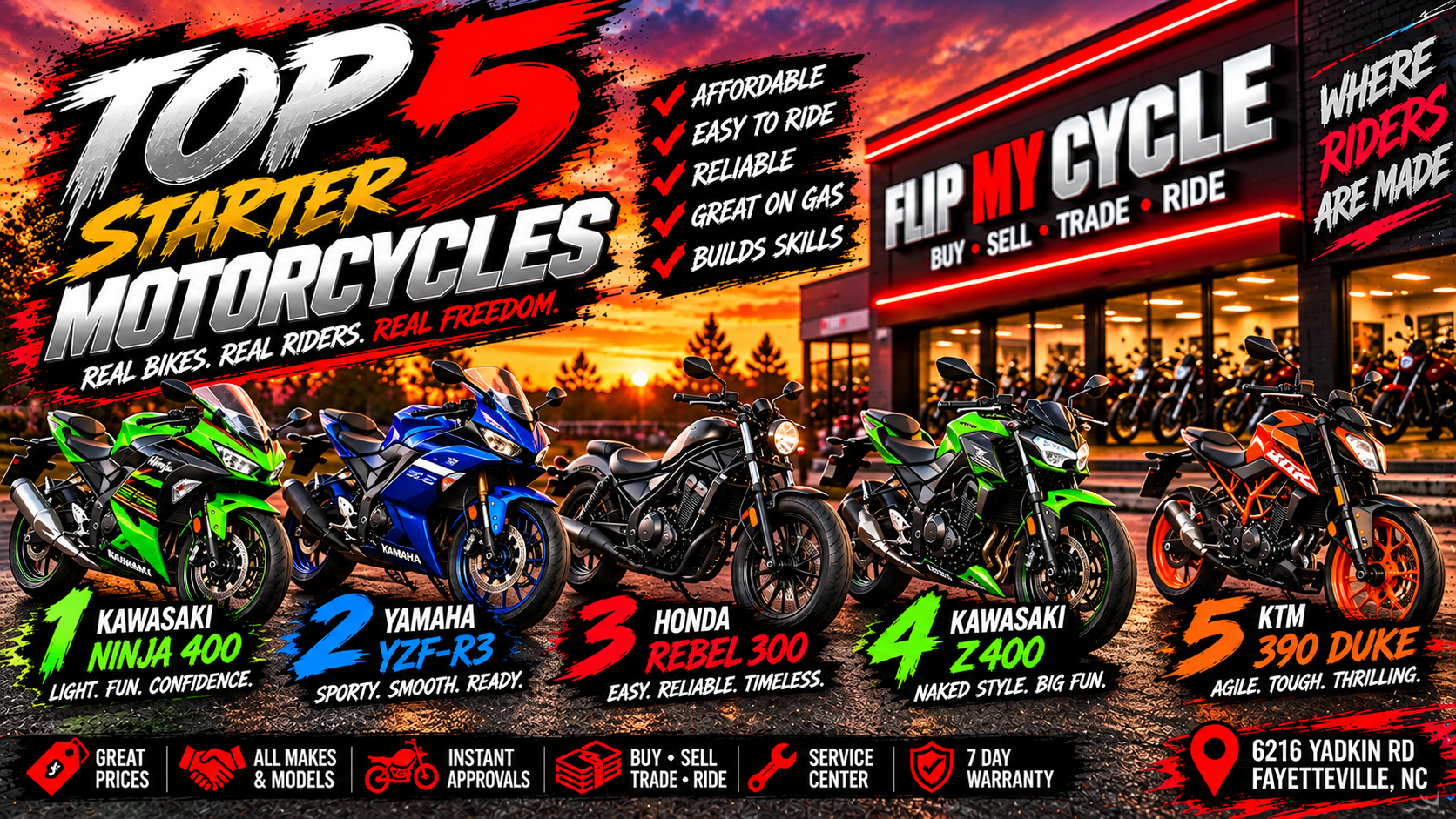 You are currently viewing Best Starter Motorcycles: Top 5 Amazing Beginner Bikes | Flip My Cycle